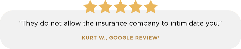 A 5 star google review from a former client.