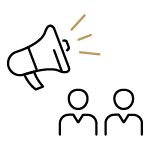 Barriers to voting icon.